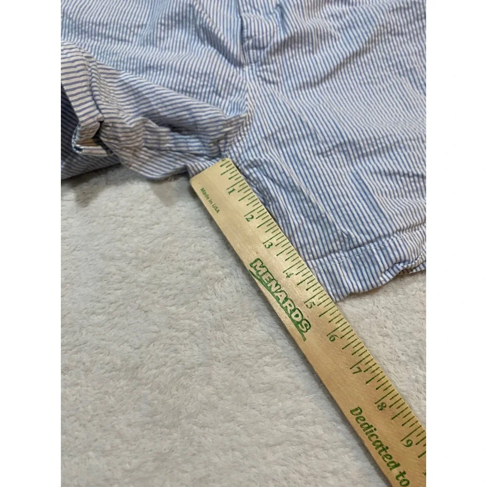 Chubbies Mens XXL Seersucker Shorts Blue White Striped 5.5 Inseam Regular Fit